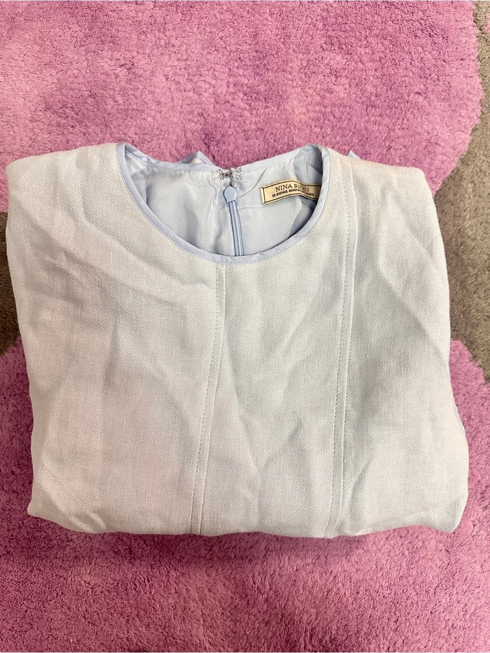 Nina Ricci Pale Blue Sleeveless Dress - Picture 4 of 7